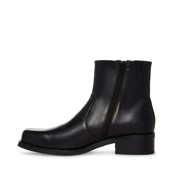 Steve Madden Lionell Black Leather Mens Boots Steve Madden Lionell Black Leather Mens Boots