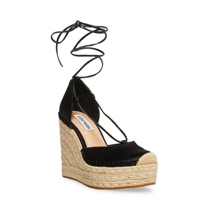 Steve Madden Loretta Black Womens Sandals