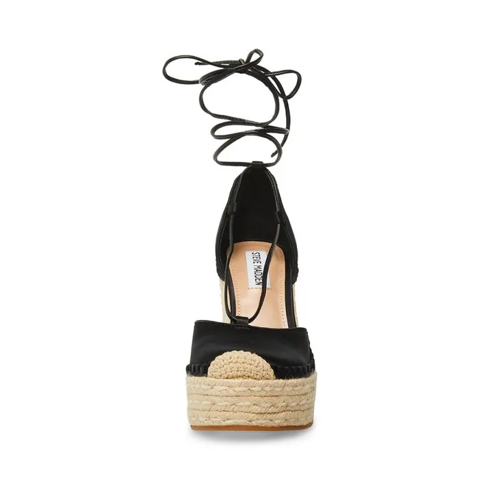 Steve Madden Loretta Black Womens Sandals