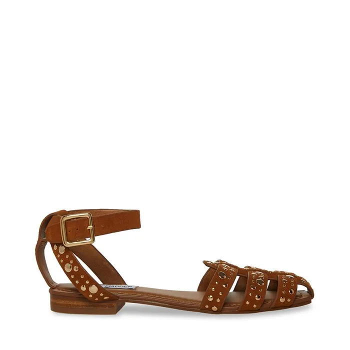 Steve Madden MediaS Tan Suede Womens Sandals