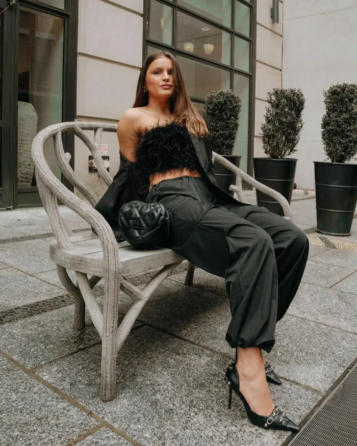 Steve Madden Nessa Top Black Womens Tops and Shirts