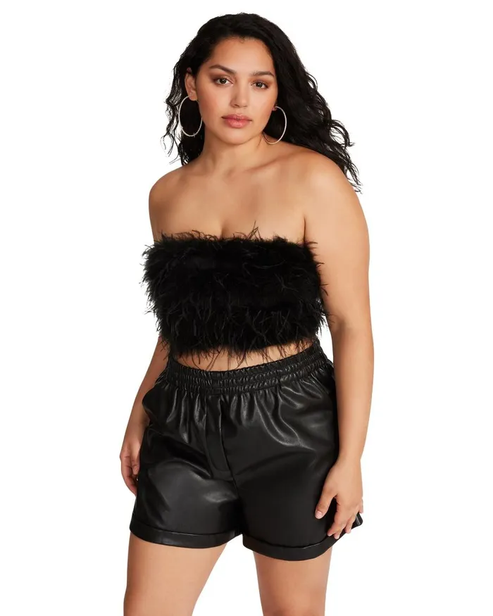 Steve Madden Nessa Top Black Womens Tops and Shirts
