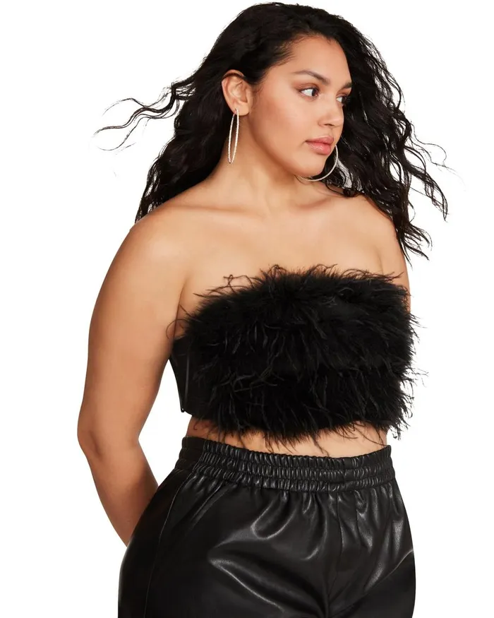 Steve Madden Nessa Top Black Womens Tops and Shirts