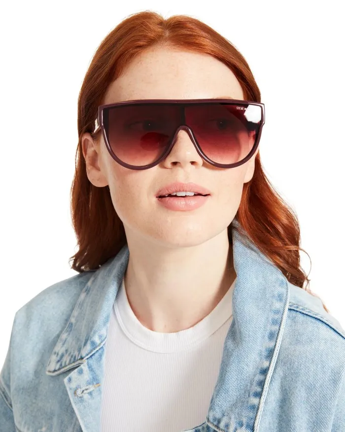 Steve Madden Nigel Sunglasses Burgundy Womens Sunglasses