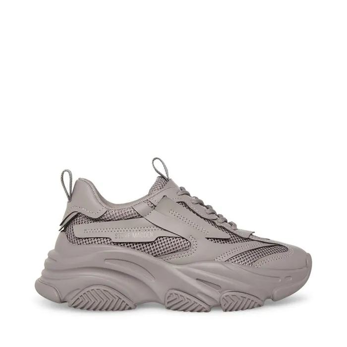 Steve Madden Possession Charcoal Womens Sneakers