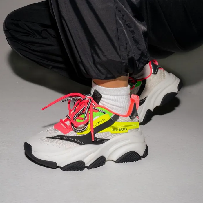Steve Madden Possession Multi Womens Sneakers
