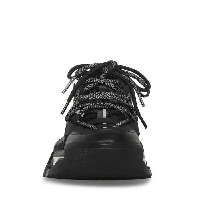 Steve Madden Power Black Womens Sneakers