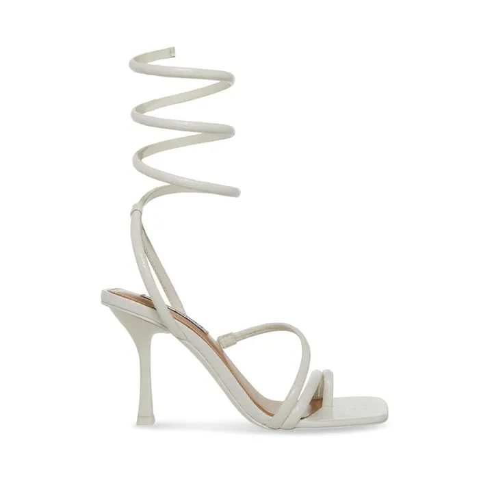 Steve Madden Shantelle White Womens Heels