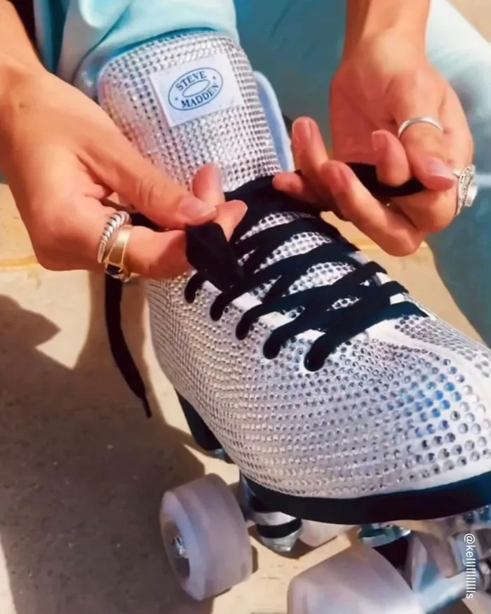 Steve Madden Sk8r Rhinestones Womens Sneakers