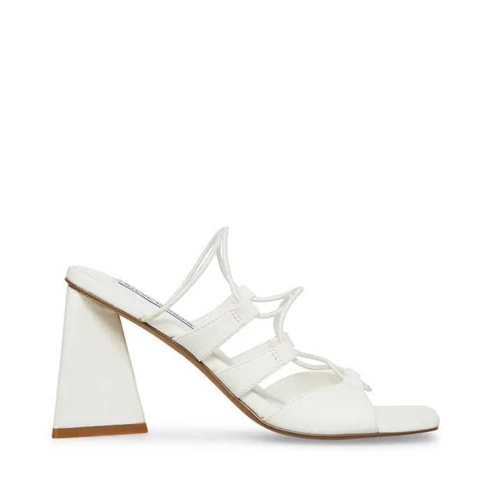 Steve Madden Spunky White Womens Heels