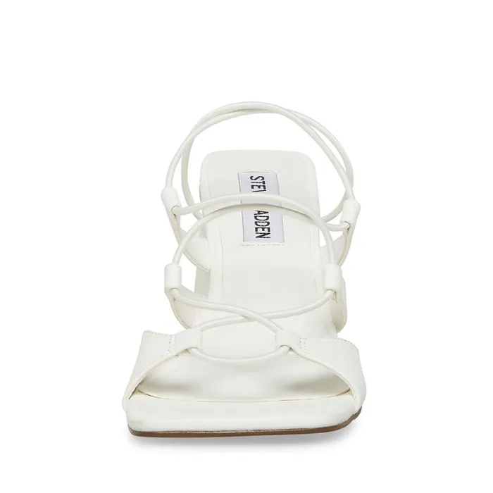 Steve Madden Spunky White Womens Heels