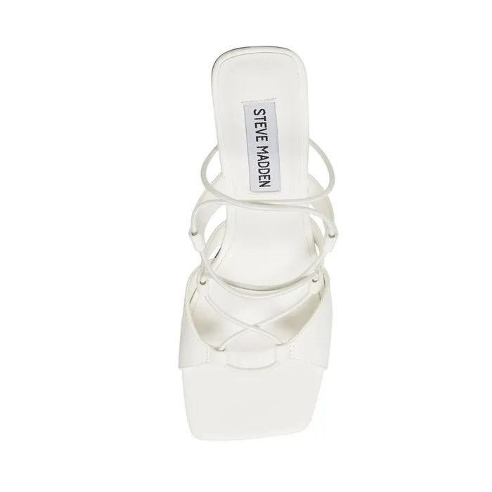 Steve Madden Spunky White Womens Heels