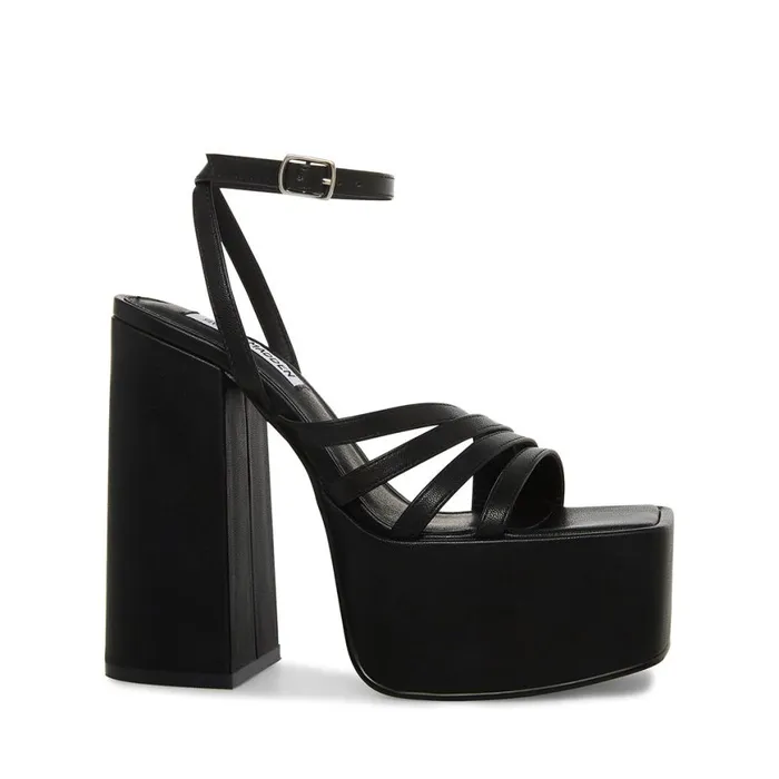 Steve Madden Thorne Black Womens Heels