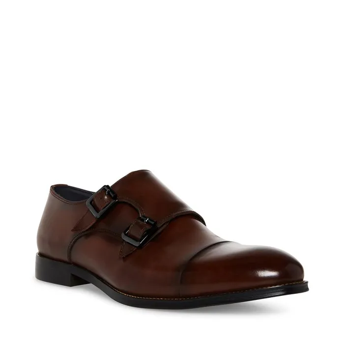 Steve Madden Zaven Brown Leather Mens Dress Steve Madden Zaven Brown Leather Mens Dress