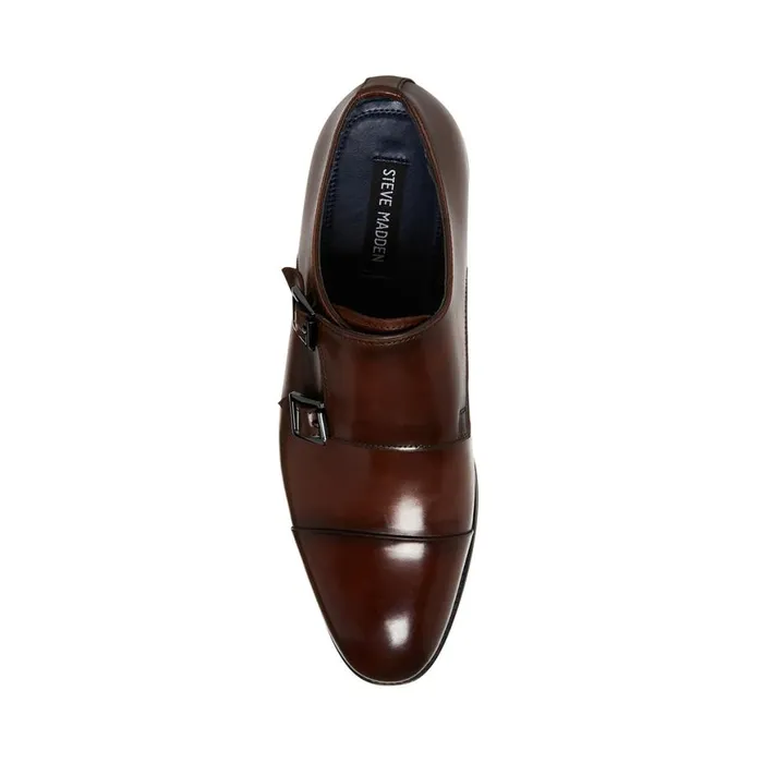 Steve Madden Zaven Brown Leather Mens Dress Steve Madden Zaven Brown Leather Mens Dress