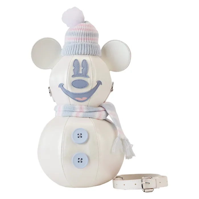 Stitch Shoppe Mickey Mouse Exclusive Winter Snowman Iridescent Figural Crossbody Bag Unisex Loungefly Crossbody Bags Stitch Shoppe Mickey Mouse Exclusive Winter Snowman Iridescent Figural Crossbody Bag Unisex Loungefly Crossbody Bags