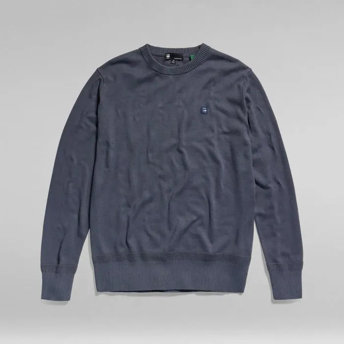 Sweaters Men GStar RAW Premium Core Knitted Sweater Fantem Blue