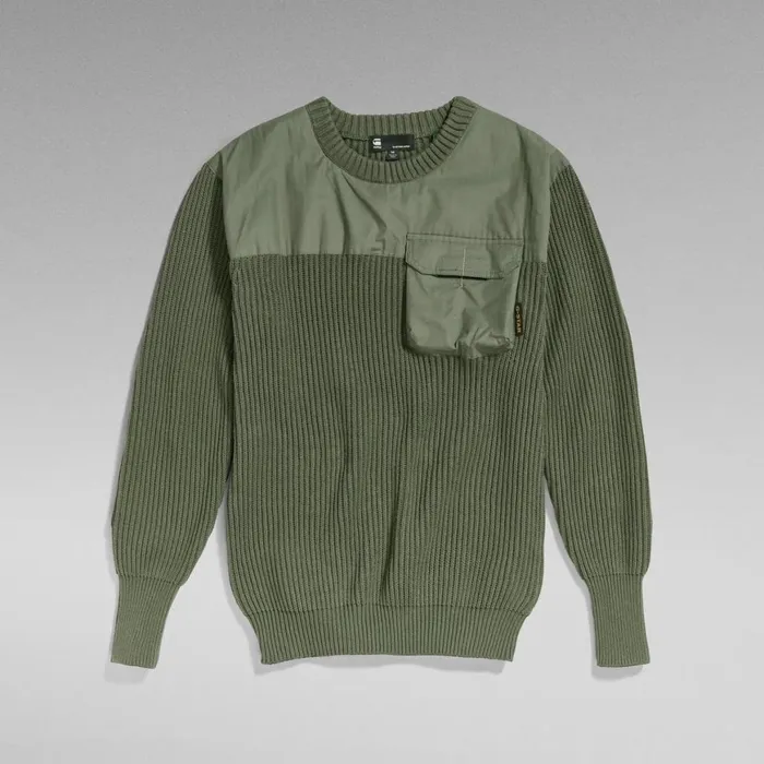 Sweaters Men GStar RAW Unisex Army Knit Light Hunter