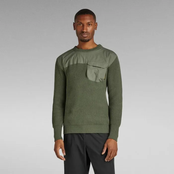 Sweaters Men GStar RAW Unisex Army Knit Light Hunter
