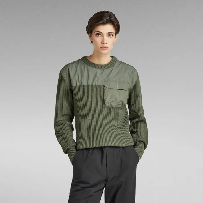 Sweaters Men GStar RAW Unisex Army Knit Light Hunter