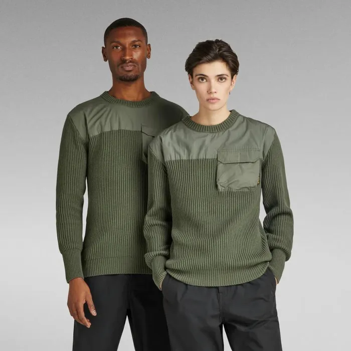 Sweaters Men GStar RAW Unisex Army Knit Light Hunter