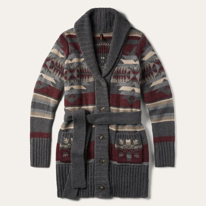 Sweaters Women Stetson Aztec Belted Cardigan Multi