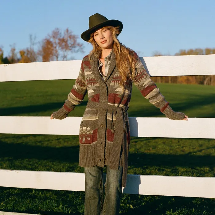 Sweaters Women Stetson Aztec Belted Cardigan Multi