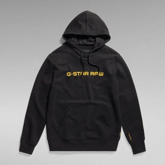 Sweatshirts and Hoodies Men GStar RAW Graphic Core Hooded Sweater Dark Black