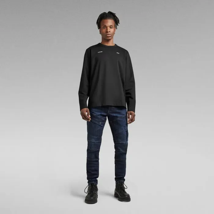 Sweatshirts and Hoodies Men GStar RAW Lightweight Sweater Dark Black