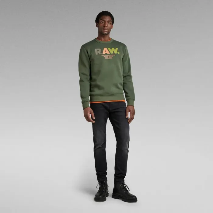 Sweatshirts and Hoodies Men GStar RAW Multi Colored RAW Sweater Light Hunter