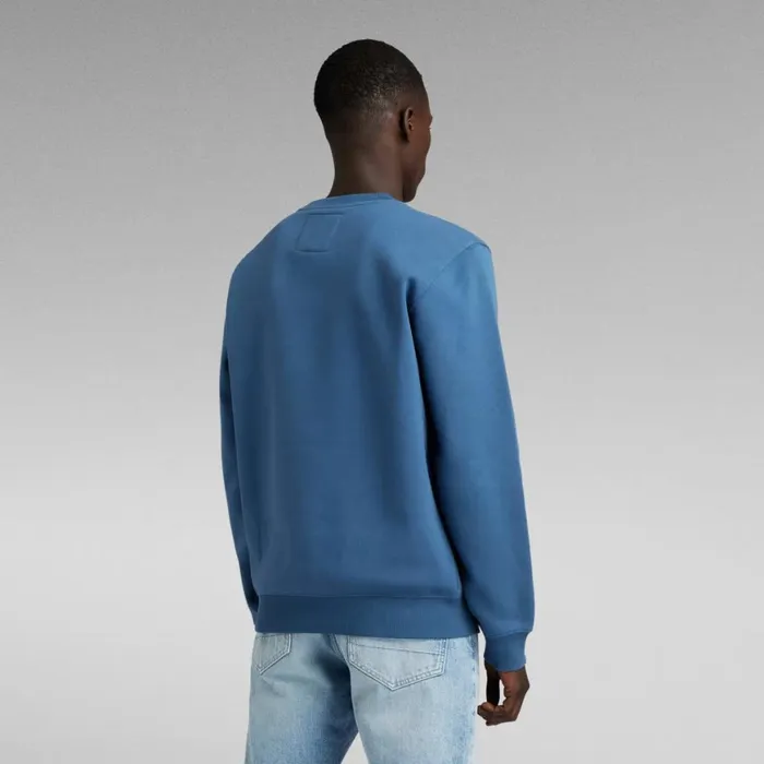 Sweatshirts and Hoodies Men GStar RAW RAW Felt Sweater Rank Blue