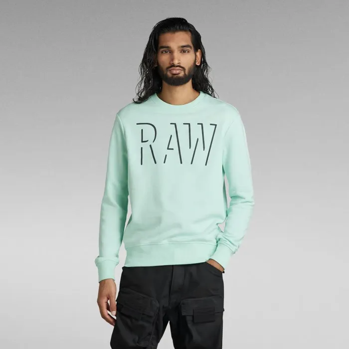 Sweatshirts and Hoodies Men GStar RAW RAW Graphic Sweater Mint