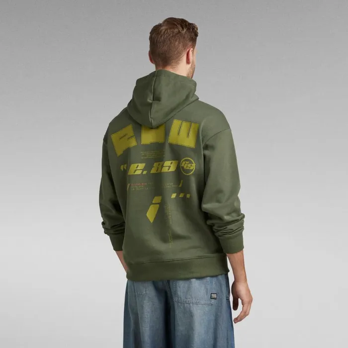 Sweatshirts and Hoodies Men GStar RAW Sobiru Loose Hooded Sweater Light Hunter