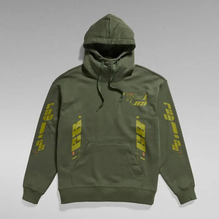 Sweatshirts and Hoodies Men GStar RAW Sobiru Loose Hooded Sweater Light Hunter