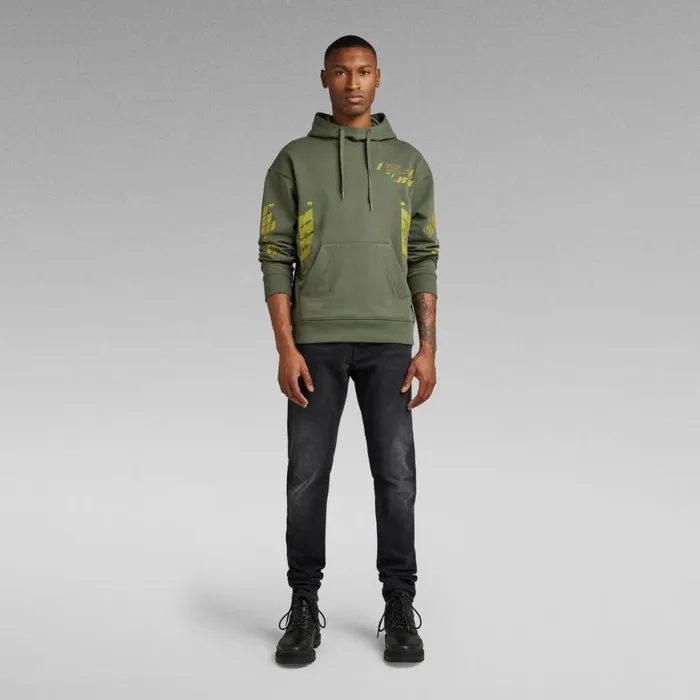 Sweatshirts and Hoodies Men GStar RAW Sobiru Loose Hooded Sweater Light Hunter
