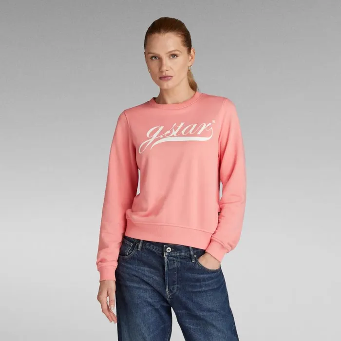 Sweatshirts and Hoodies Women GStar RAW Graphic 1 Sweater Cactus Pink