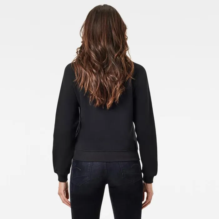 Sweatshirts and Hoodies Women GStar RAW Graphic Graw Straight Sweater Dark Black