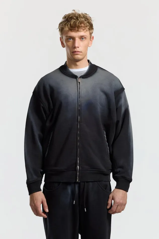 Sweatshirts Men COTTON CITIZEN Berlin Bomber Jacket Black Cast Sweatshirts Men COTTON CITIZEN Berlin Bomber Jacket Black Cast