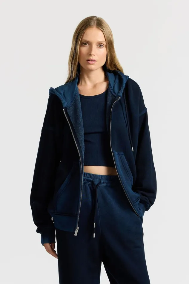 Sweatshirts Women COTTON CITIZEN Boston Zip Hoodie Vintage Navy Sweatshirts Women COTTON CITIZEN Boston Zip Hoodie Vintage Navy