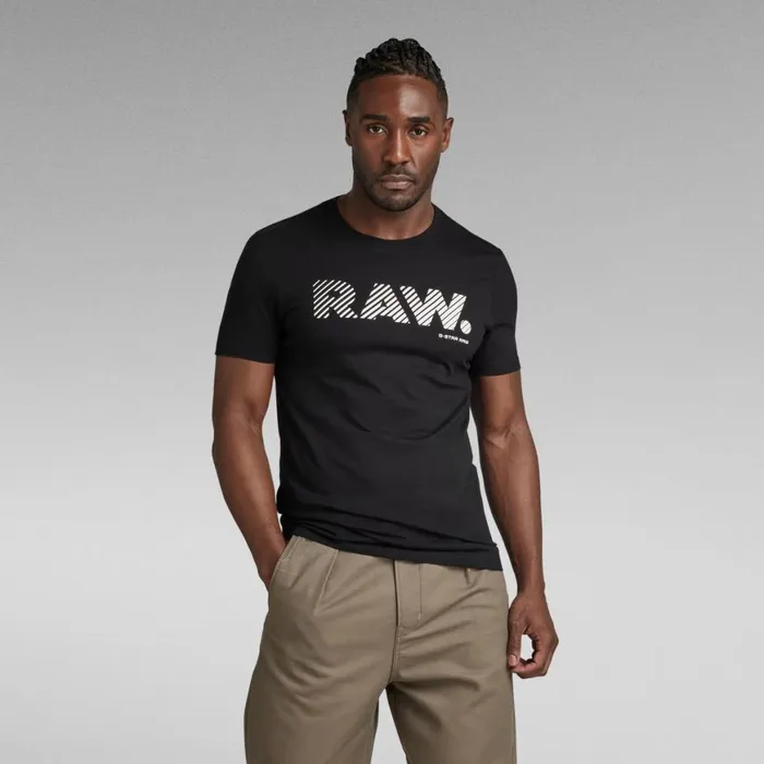 TShirts and Polos Men GStar RAW 3D RAW Logo Slim TShirt Dark Black