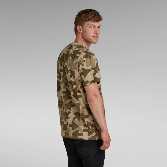 TShirts and Polos Men GStar RAW Arrow Camo Loose TShirt Light Moss Raw Arrow Camo