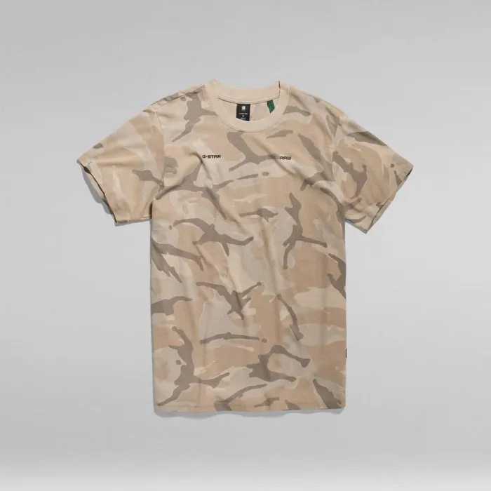 TShirts and Polos Men GStar RAW Camo Allover Loose TShirt Brick Woodland Camo