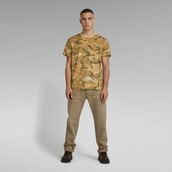 TShirts and Polos Men GStar RAW Camo Allover Loose TShirt Brick Woodland Camo