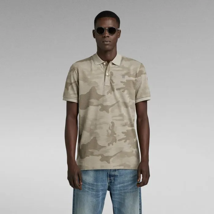 TShirts and Polos Men GStar RAW Dunda Slim Allover Polo Elephant Skin Line Camo TShirts and Polos Men GStar RAW Dunda Slim Allover Polo Elephant Skin Line Camo