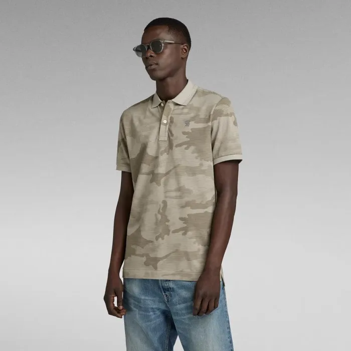 TShirts and Polos Men GStar RAW Dunda Slim Allover Polo Elephant Skin Line Camo