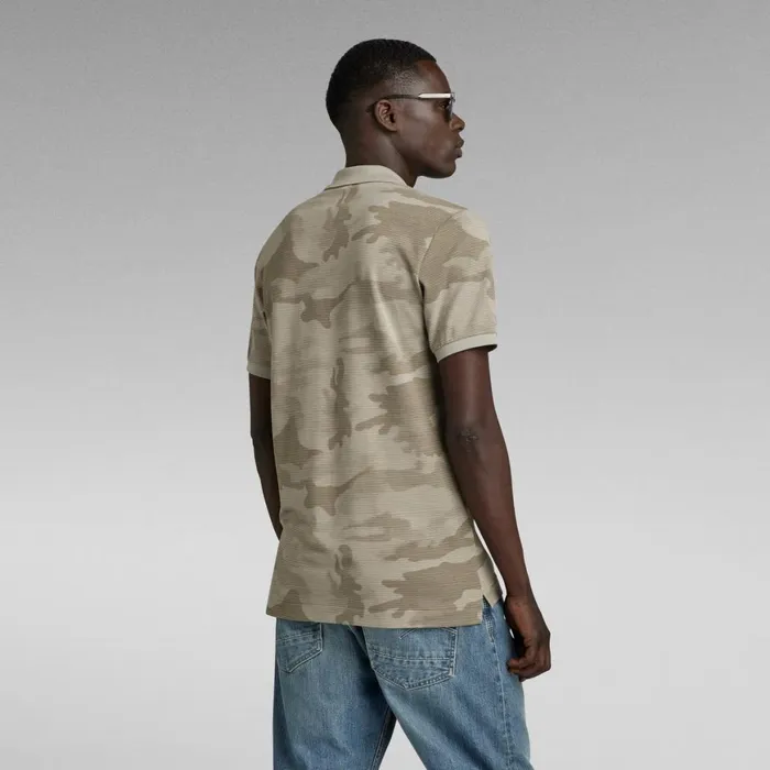 TShirts and Polos Men GStar RAW Dunda Slim Allover Polo Elephant Skin Line Camo