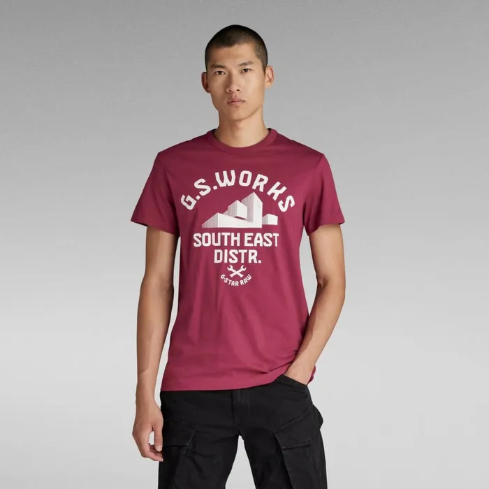 TShirts and Polos Men GStar RAW Graphic 8 TShirt Dark Finch
