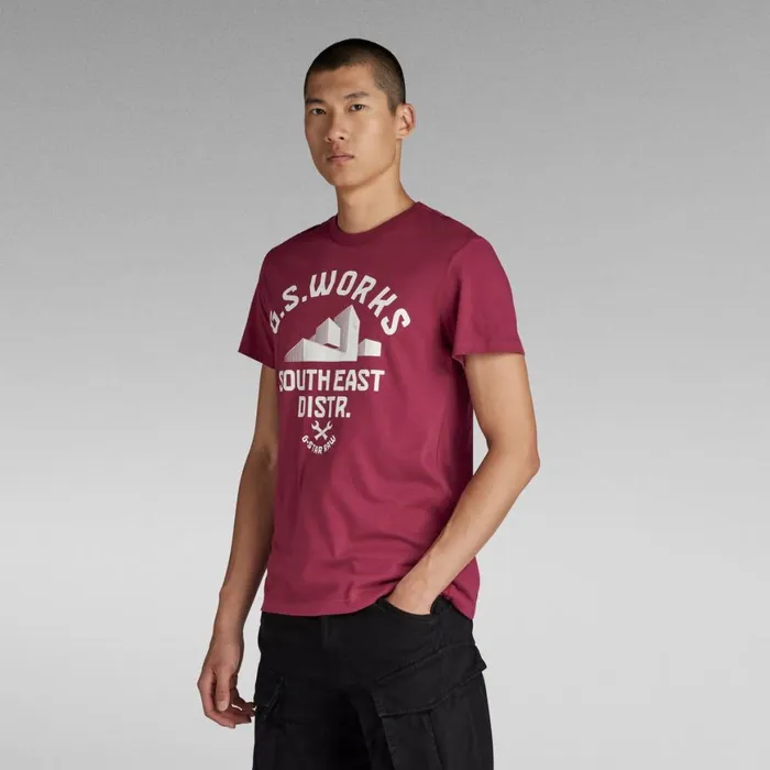 TShirts and Polos Men GStar RAW Graphic 8 TShirt Dark Finch