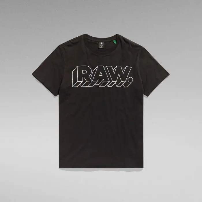TShirts and Polos Men GStar RAW Holographic Raw TShirt Dark Black