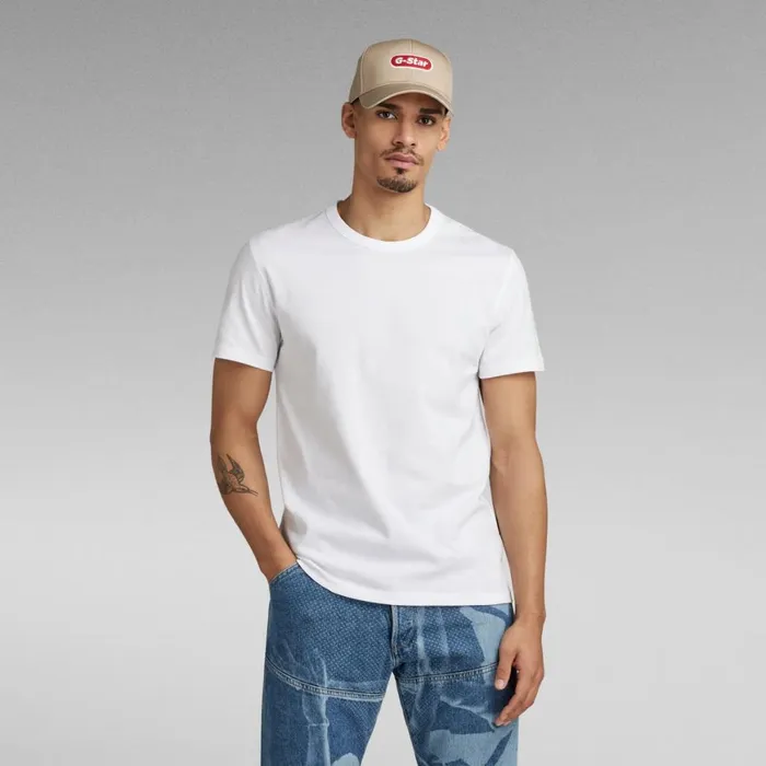 TShirts and Polos Men GStar RAW Premium Base TShirt White